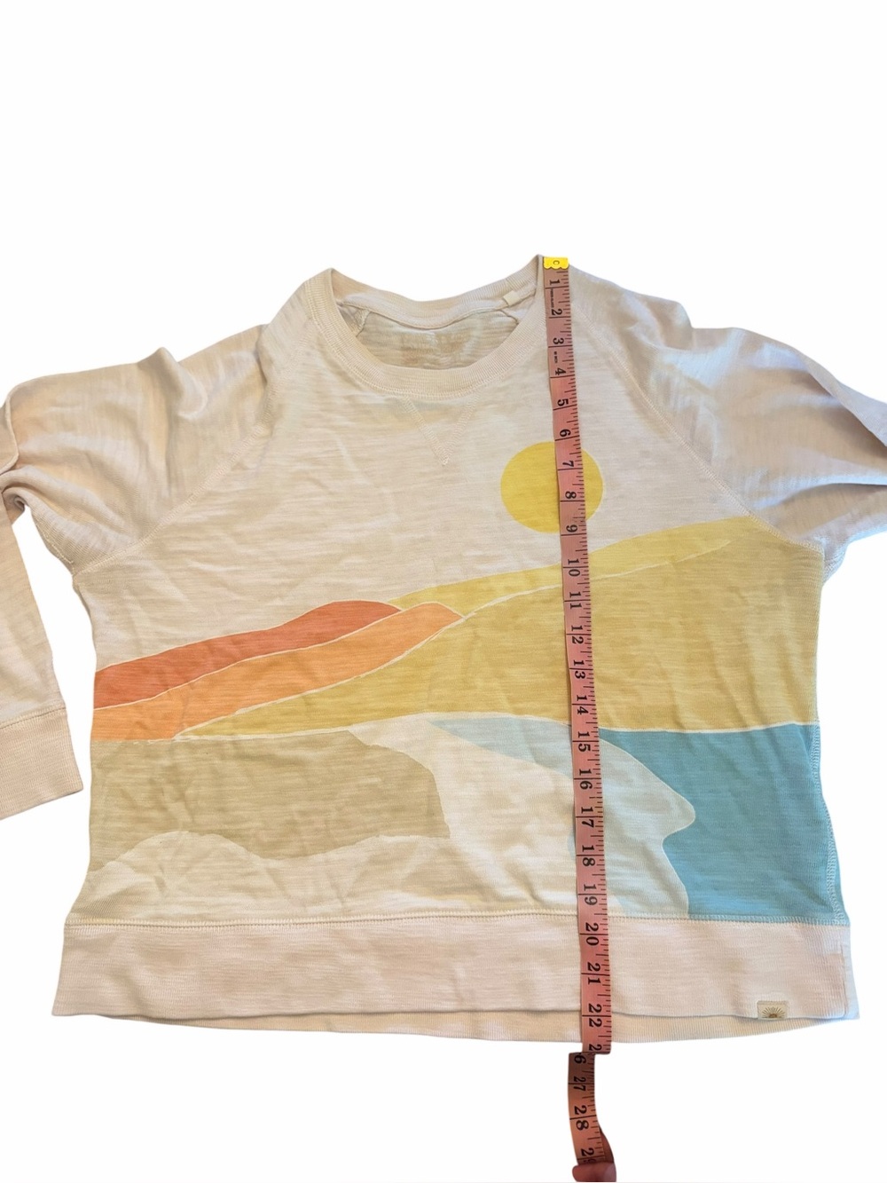 Faherty Sunwashed Slub Crewneck Size M - Picture 4 of 7
